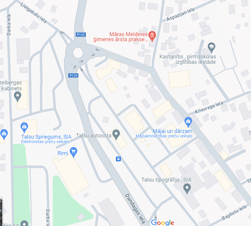 Dundagas ielā Talsos satiksmes ierobežojumi