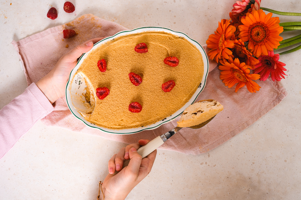 Annas Pannas zeltainais cepumu tiramisu — pārsteigums māmiņām